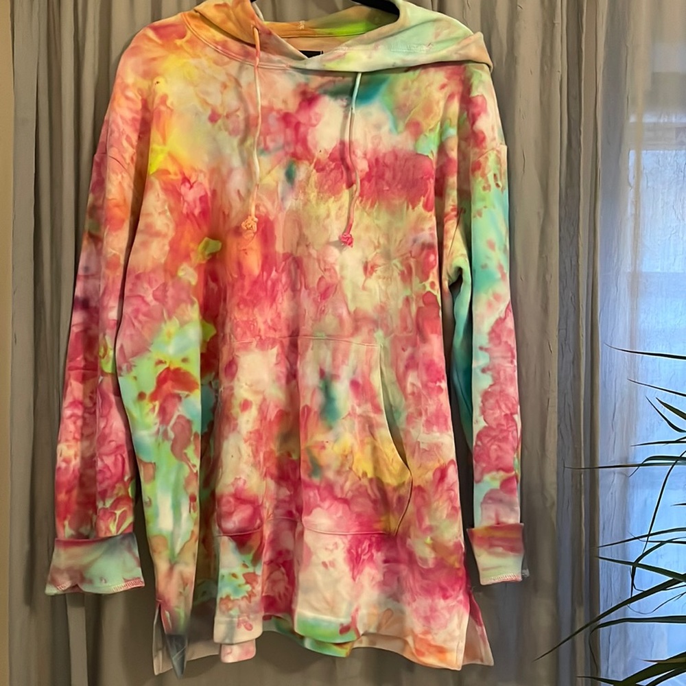 tie dye hoodie dress